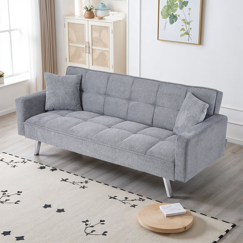 Single 202 " Upholstered Convertible Sofa