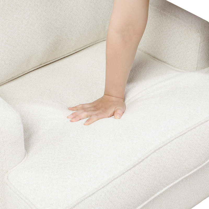 Chaise moderne d'appoint 1pc Chenille, Beige