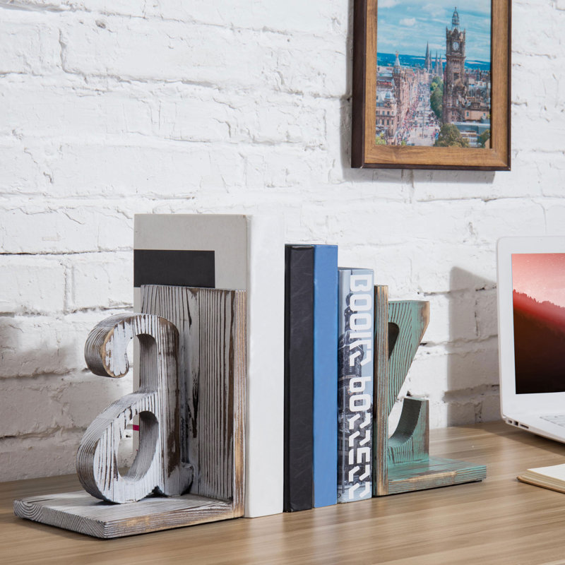 Wood Bookends
