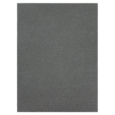 Mohawk Home Spectrum Crosshatch Needle Punch Solid Gunmetal Gray Color Rug