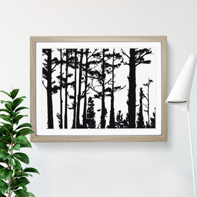 Pine Tree Block Print - Single Picture Frame Print
