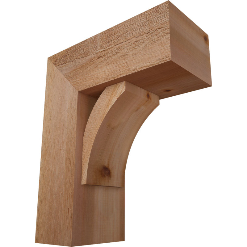 Support de bloc Thorton avec entretoise décalée, 22 X 18, Cèdre rouge occidental de l 8 po (scié brut)