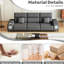 Upholstered 43.56 " Fabric Power Reclining Sectional