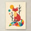 Art sur toile Myersville «Rainbow Fox»-21939595