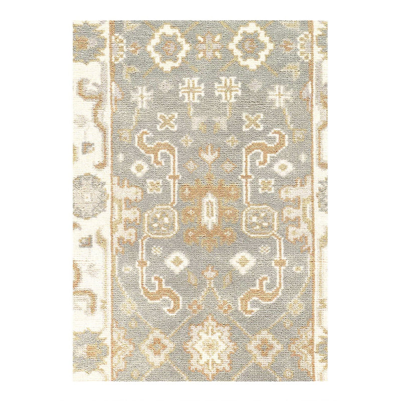 Oriental Area Rug in Gray