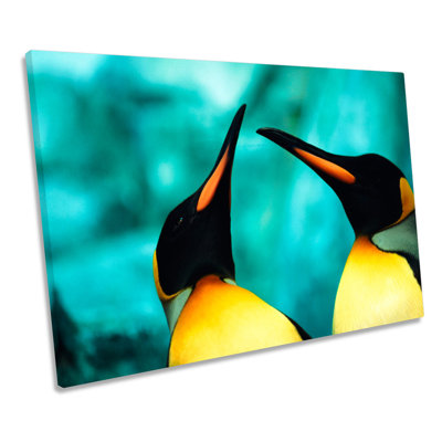 Pair Of Penguins - Wrapped Canvas Print