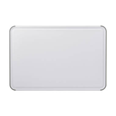 KitchenAid Classic Nonslip Plastic Cutting Board, 8x10-Inch, White