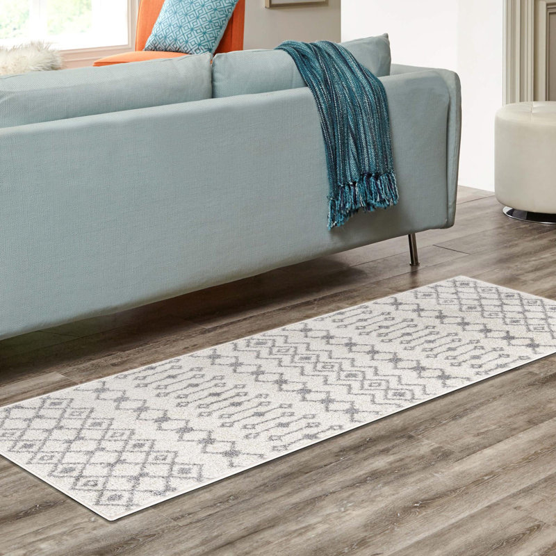 Abstract Indoor Rug, Runner 2' x 7'