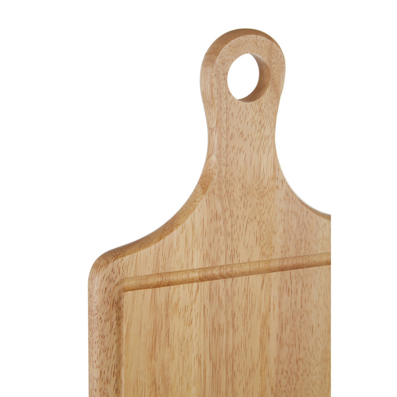 Kemah Rubberwood Indented Paddle Chopping Board