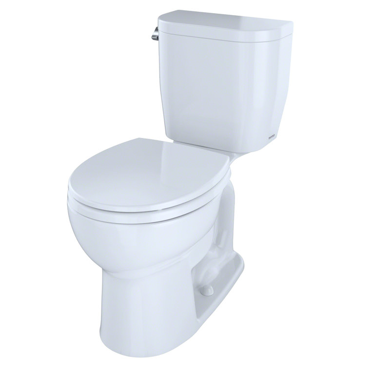 Entrada Two-Piece Round 1.28 GPF Universal Height Toilet with Seat and Wax Ring