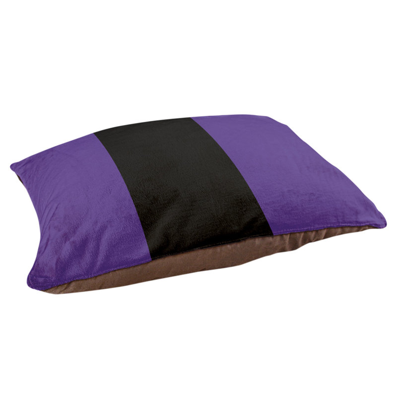 Coussin Washington, Mauve / noir / mauve, Très grand (l 50 po x P 40 po x H 17 po)