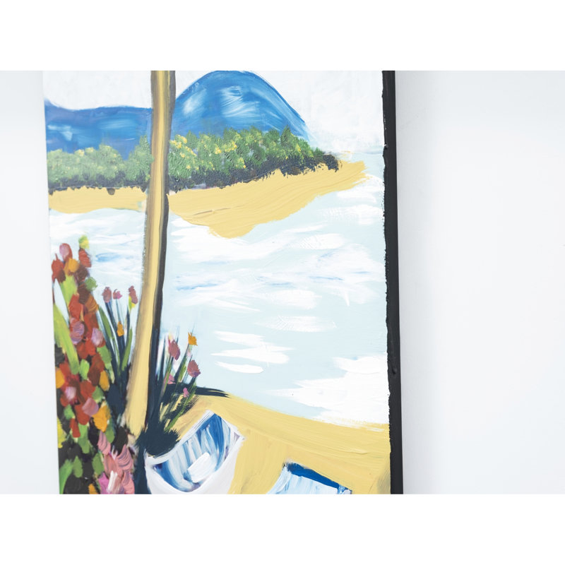 Art mural sur toile 47 "x 19" - charme artistique artistique peint à la main