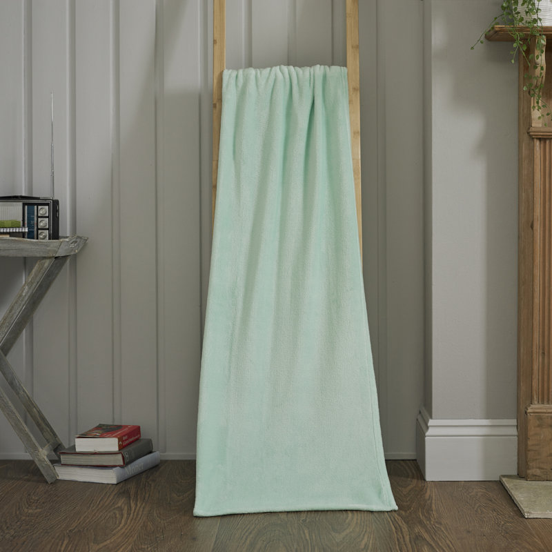 Plain Weave / Muslin Throw Blanket, Sea Green