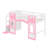 Wood Castle Bed Frame With  Storage Staircase, Windows And Guardrail-678930615