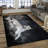 Exotic Elephant and Jungle Motif Non-Woven Thin Printed Rug for Vibrant Room Decoration-126171495