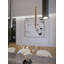 Luminaire suspendu cylindrique à 1 lumière DEL Emanee-70840925