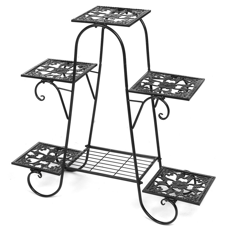 Metal Plant Stand, Black