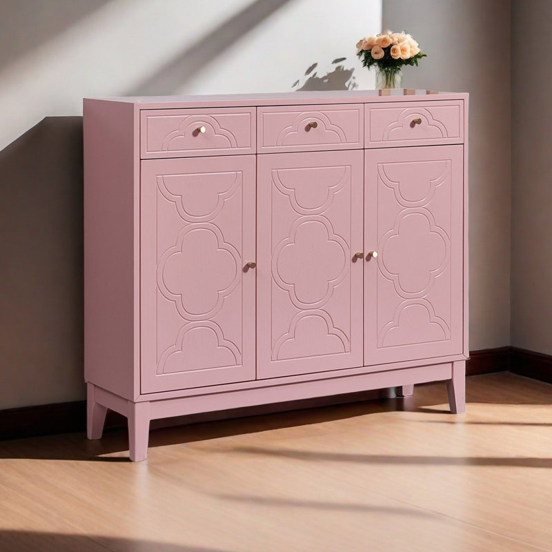 24 Pair Shoe Storage Cabinet, Pink