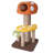 44"Whimsical Mushroom Cat Tree With Scratching Post And Cat Condo