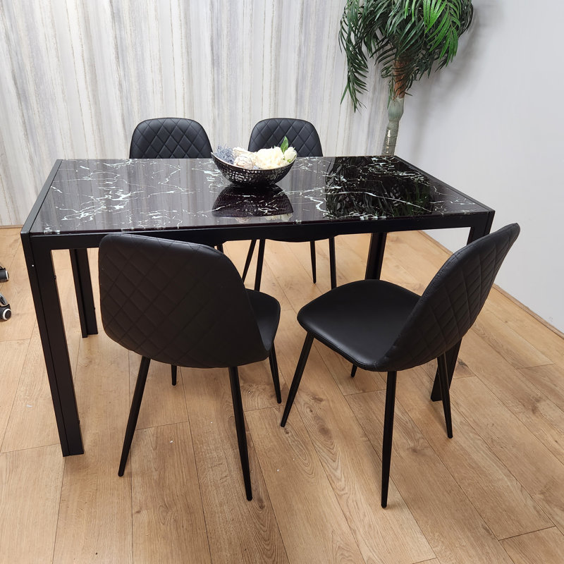 Amoux 4 - Person Dining Set, 75 x 120 x 70cm