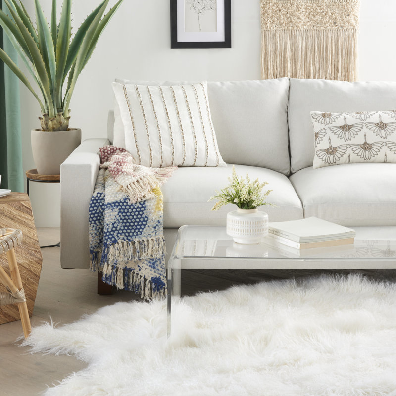 Square Pillow Cover & Insert, Ivory