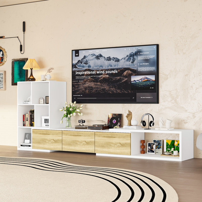 Stretchable TV Cabinet With Strong Storage