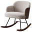 Chaise berçante rembourrée à dossier moyen Boucle-554933177