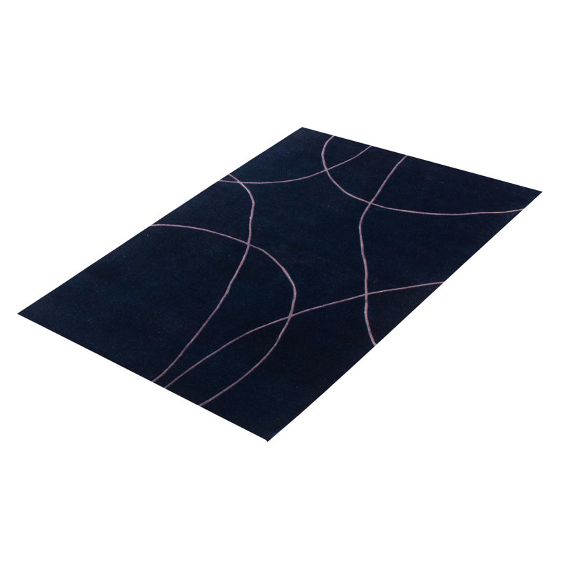 Tapis bleu foncé Aurora 3 pi 9 po x 5 pi 9 po