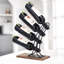 4 Bottle Tabletop Wine Bottle Rack Black