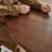 Brown Black Round Solid Wood Dining table-269194943