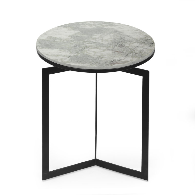 Aubigny Marble Top End Table
