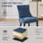 Linen Upholstered Tufted Dining Chairs with Solid Wood Legs Set of 2-1677507606-1677507604