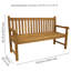 Banc de jardin en teck Heilman-2123678463