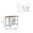 Kitchen Island Dozza, Three Shelves
