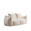 Fauteuil à billes géant pour adultes, canapé moelleux moelleux pour causeuse, fauteuil surdimensionné Chase à l'intérieur pour la chambre à coucher du salon, sans assemblage requis Fauteuil de lecture confortable avec coussins, blanc-1284989785