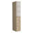 Linen Cabinet, Three Shelves, Four Drawers -Light Pine / White-401704635