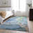 Premium Machine Washable Cerrito AMF512 Blue Rug-103831271