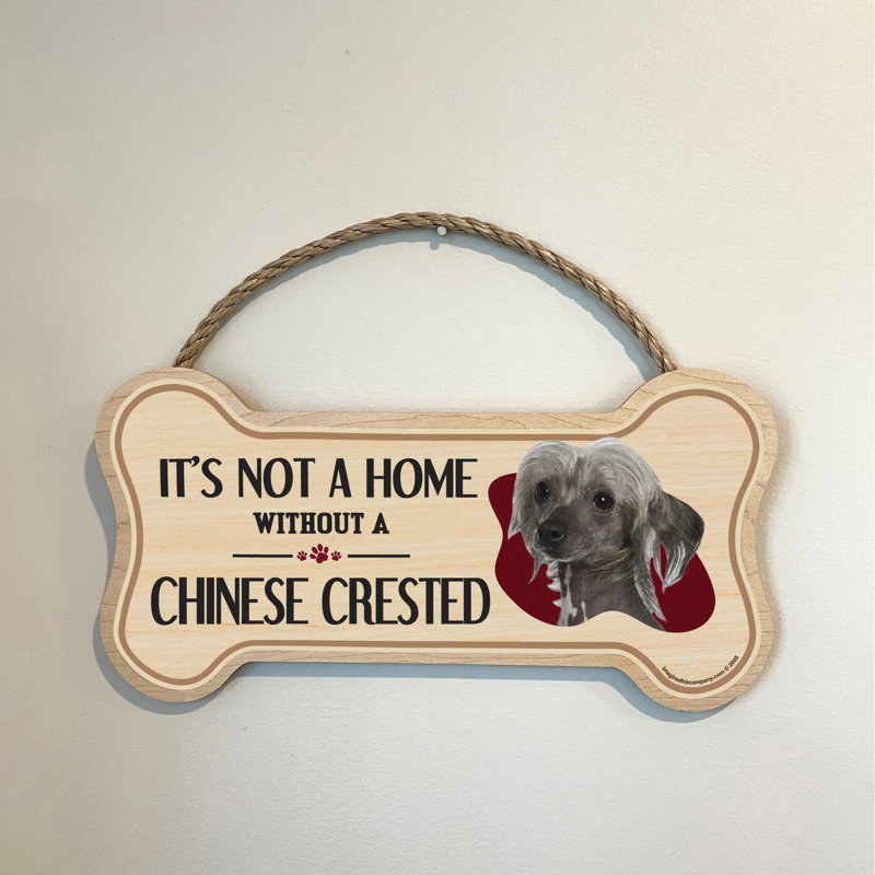 Enseigne de race en bois à os chinois