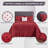 Charleston Collection 100% Cotton Bedding sets, Machine Washable Soft and Breathable 4-piece Chenille Bedspread & Sham with Geometric Embroidery, All season-893647297-806346224
