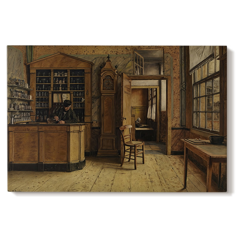 The Taproom (Het estaminet)-Henri de Braekeleer-Gallery Wrapped Canvas-c. late 19th Century, 32x48