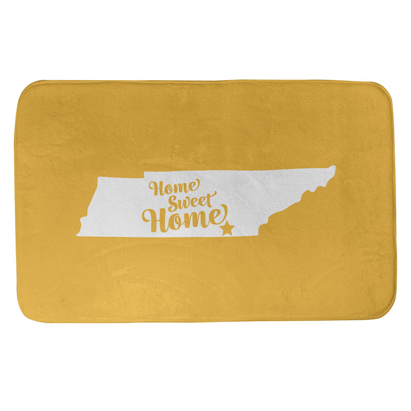 Tapis pour salle de bain allentown pennsylvanie, l 21 po x L 34 po, Jaune, Chattanooga
