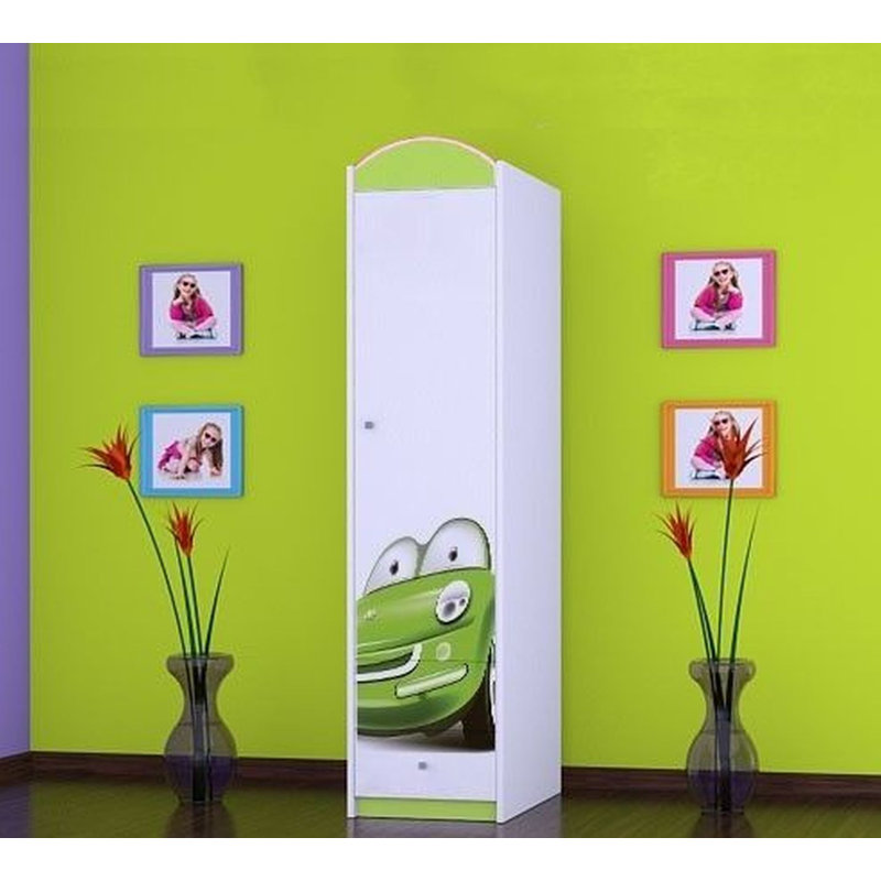 Kangley 1 Door Wardrobe, Green
