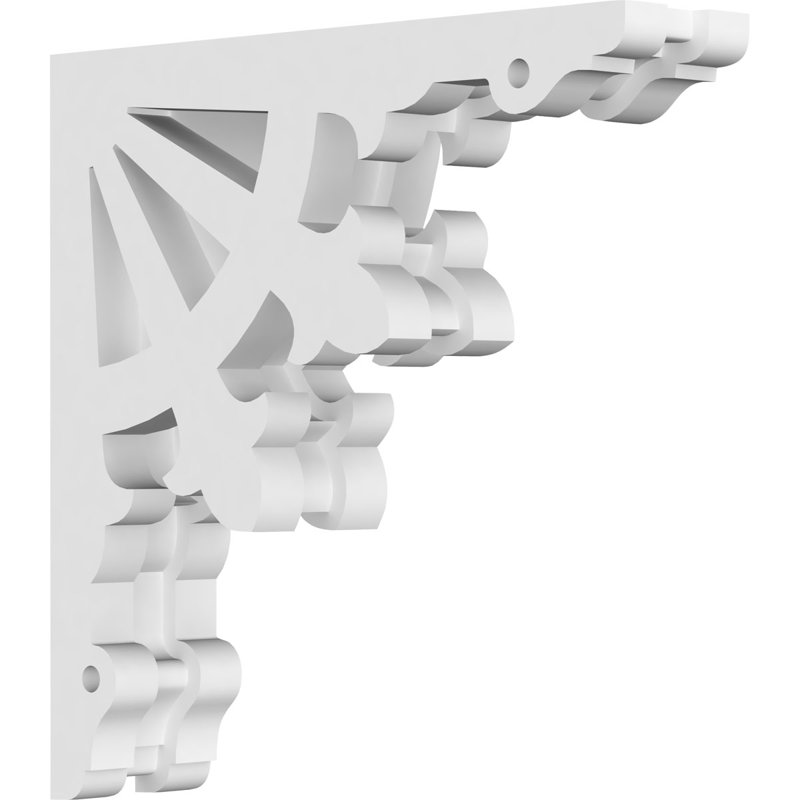 1 7/8"W X 8"D X 8"H Riley Architectural Grade PVC Corbel, 8" H x 8" W x 1.875" D