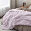 Jeté de lit en fausse fourrure de sherpa Bedure - couverture de lit moelleuse ultra douce pour chambre de dortoir - lavande - cadeau parfait pour les adolescentes-105680387-105680399