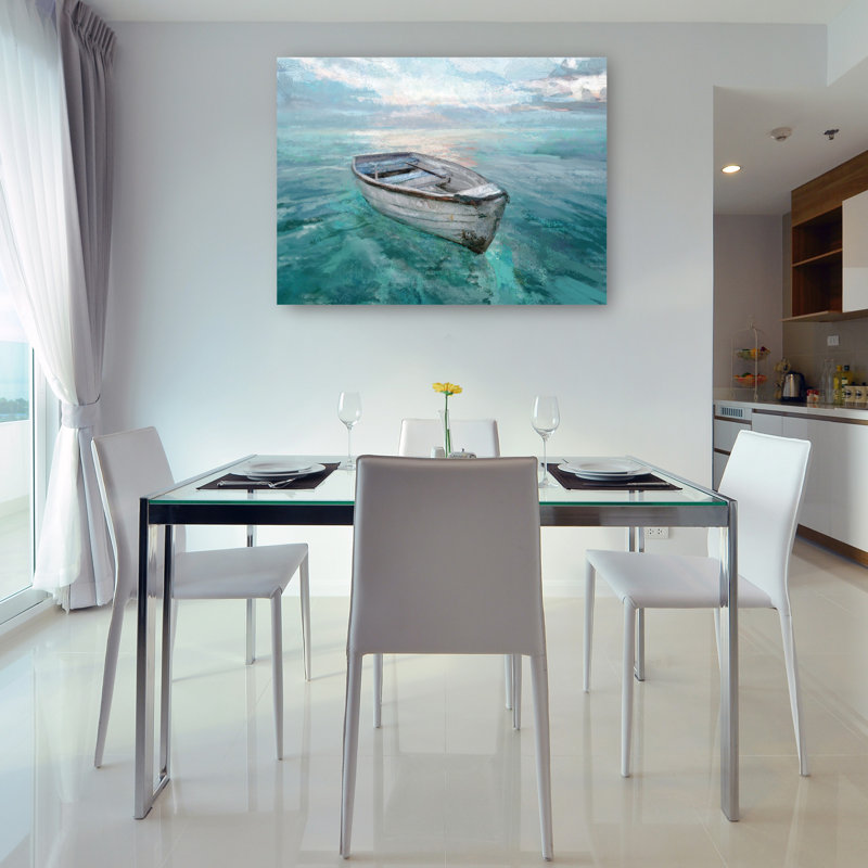 Tranquil Sea by Studio Arts Canvas Art Print, 14" W x 11" H