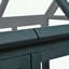 Potting Bench with Movable Wheels, Openable Roof and Storage Box-1907425741