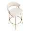 Tabouret de comptoir en métal 26 po avec repose-pieds rond Loehr-100480873-100480872-129937256