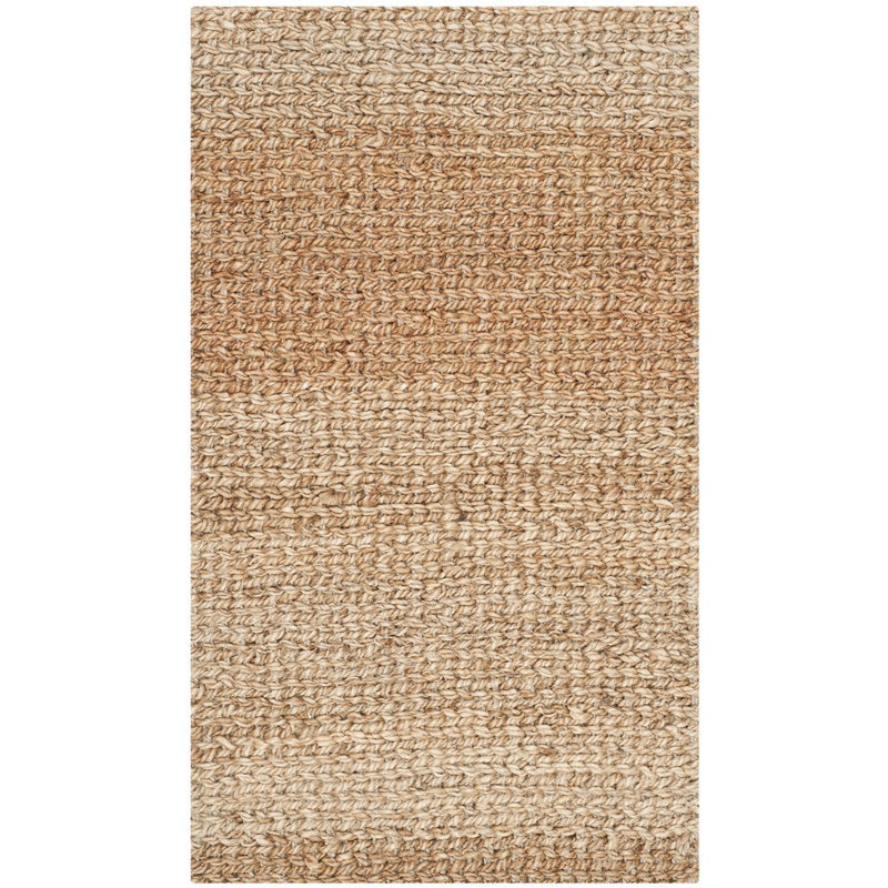 Tapis doré en jute / sisal tissé à la main Calidia, Rectangle de 5 pi x 8 pi