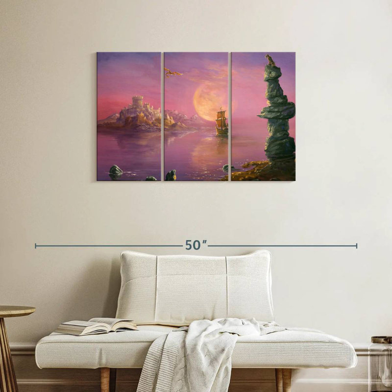Kelan Moonlit Fantasy Land, 24" H x 38" W