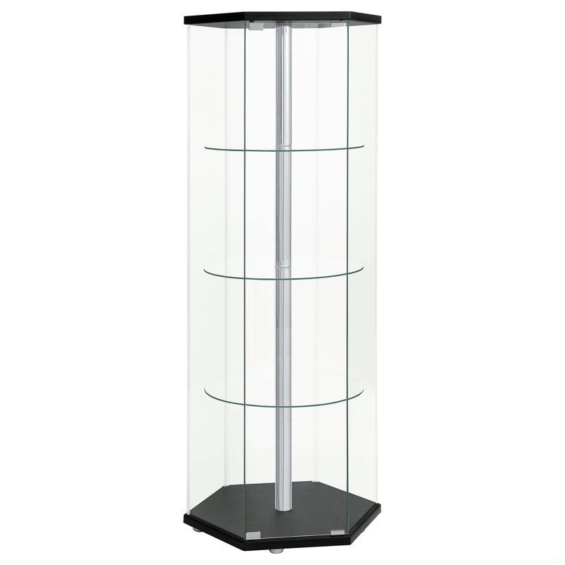 Vitrine en verre à 4 tablettes